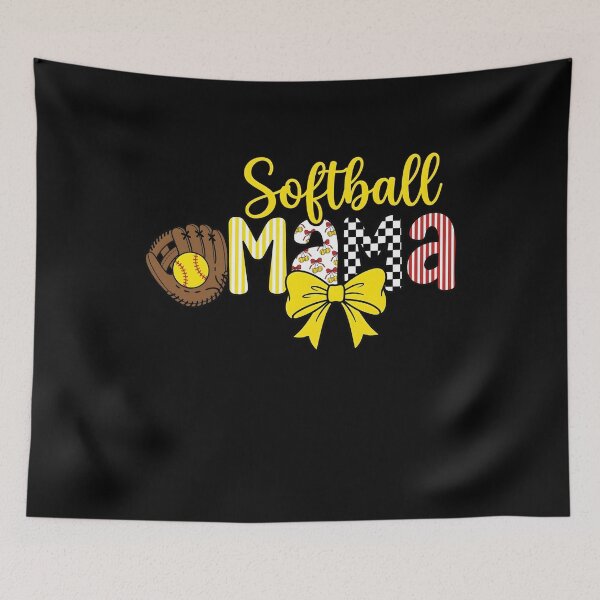 Item preview, Softball Mom Bow Game Day designed and sold by KroghDs.