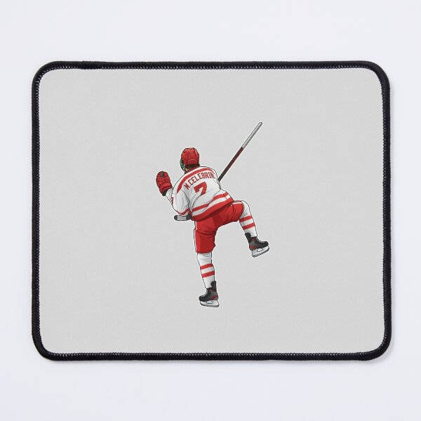 Item preview, Macklin Celebrini #71 One Leg Celebration designed and sold by EndZoneEmporium.