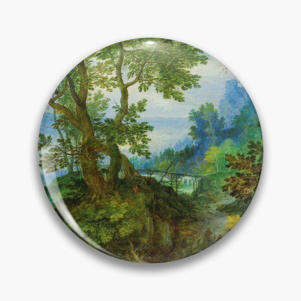 Item preview, Mountain Landscape with the Temptation of Christ Painting designed and sold by TheSoulOfArt.