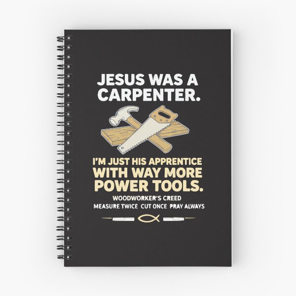 Item preview, Jesus Was a Carpenter Way More Power Tools Funny Christian Humor designed and sold by kiralynstration.