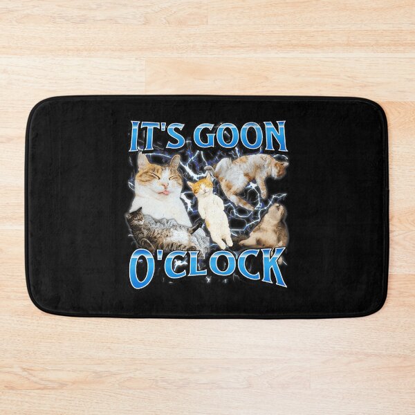 Item preview, It’s Goon O’Clock Funny Cat Meme Collage designed and sold by tadmercado.