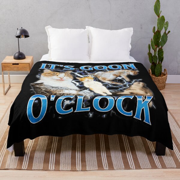 Item preview, It’s Goon O’Clock Funny Cat Meme Collage designed and sold by tadmercado.