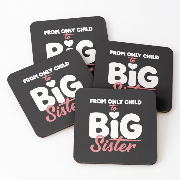 Item preview, From Only Child to Big Sister – Cute Girls Pregnancy Reveal Announcement designed and sold by kiralynstration.