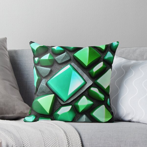 Item preview, Green Crystal Geometric Pattern Art designed and sold by astersgraphics.