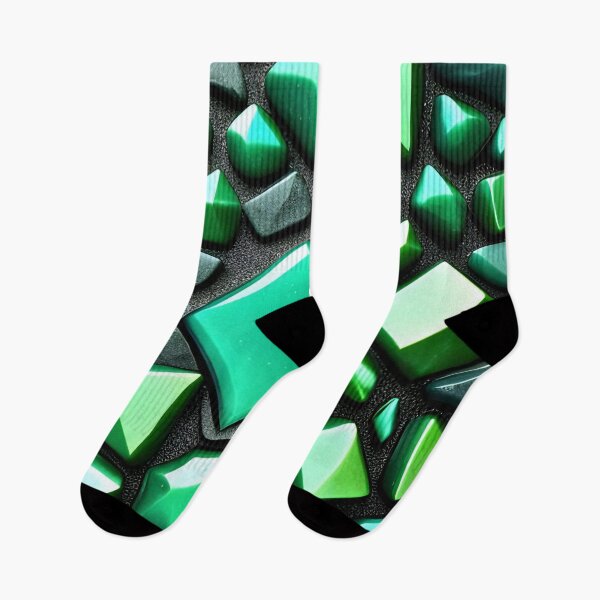Item preview, Green Crystal Geometric Pattern Art designed and sold by astersgraphics.