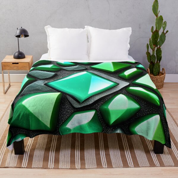 Item preview, Green Crystal Geometric Pattern Art designed and sold by astersgraphics.