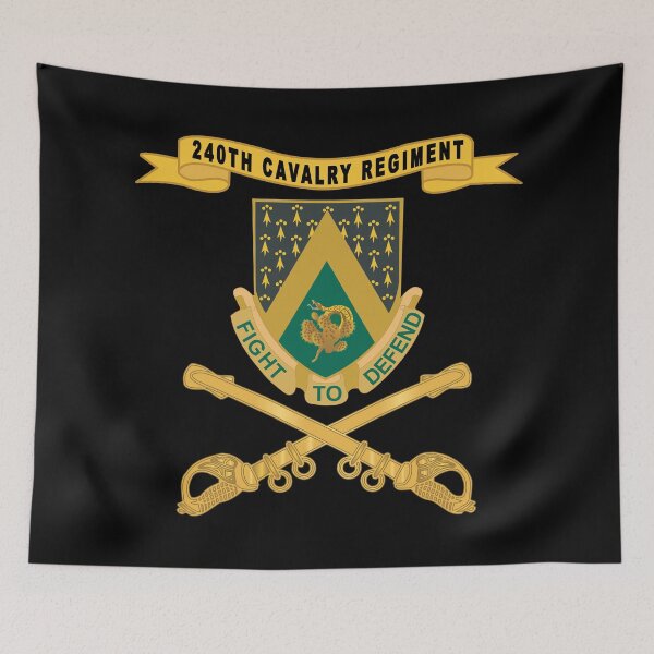 Item preview, Army  - 240th Cavalry Regiment w Ribbon - Br X 300 designed and sold by Military Insignia Products.