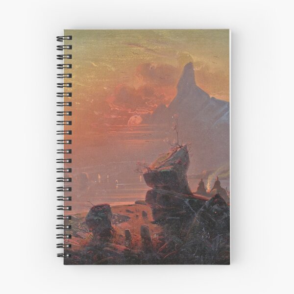 Item preview, Aftonrodnad över en fjord - Franz Wilhelm Schiertz  designed and sold by Vintage Designs +.