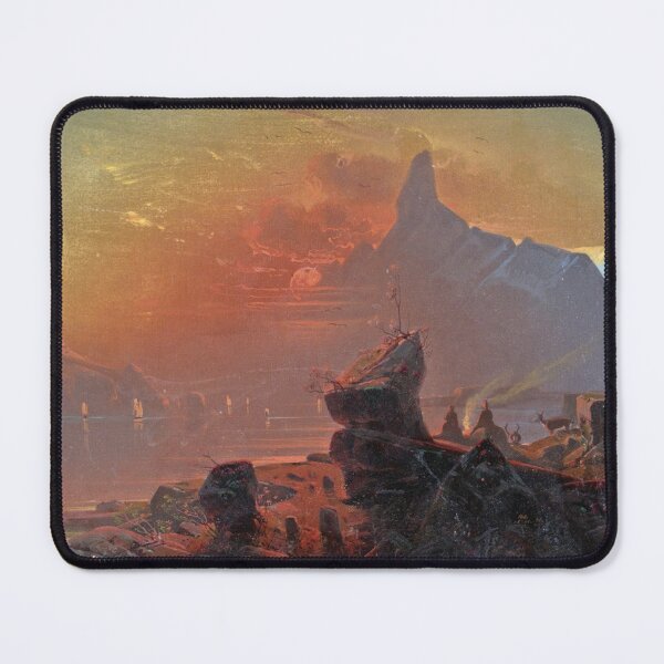 Item preview, Aftonrodnad över en fjord - Franz Wilhelm Schiertz  designed and sold by Vintage Designs +.