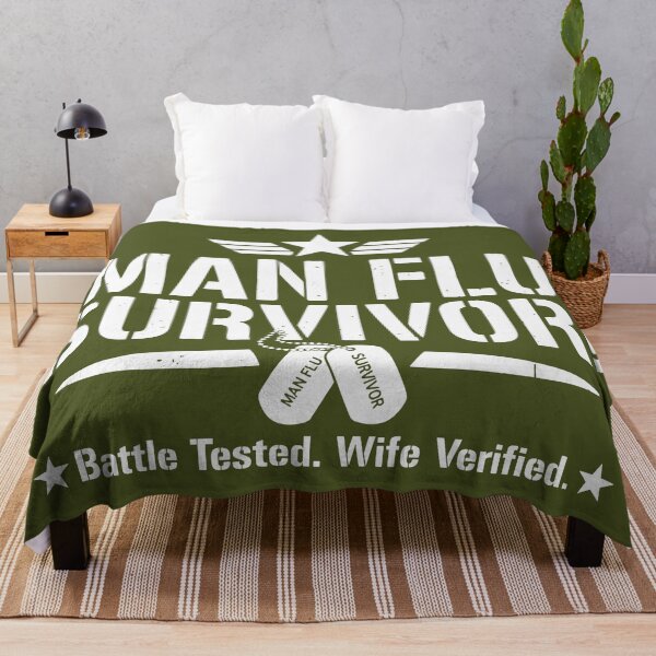 Item preview, Man Flu Survivor – Battle Tested, Wife Verified designed and sold by JPees.