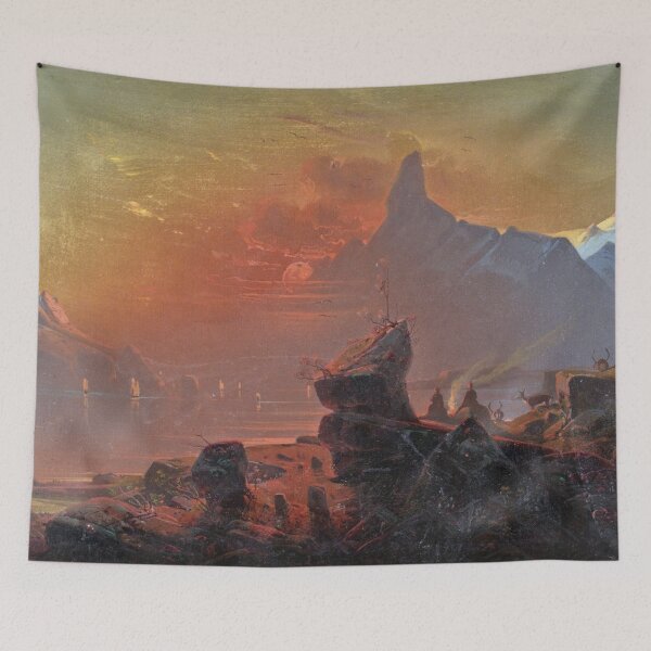 Item preview, Aftonrodnad över en fjord - Franz Wilhelm Schiertz  designed and sold by Vintage Designs +.
