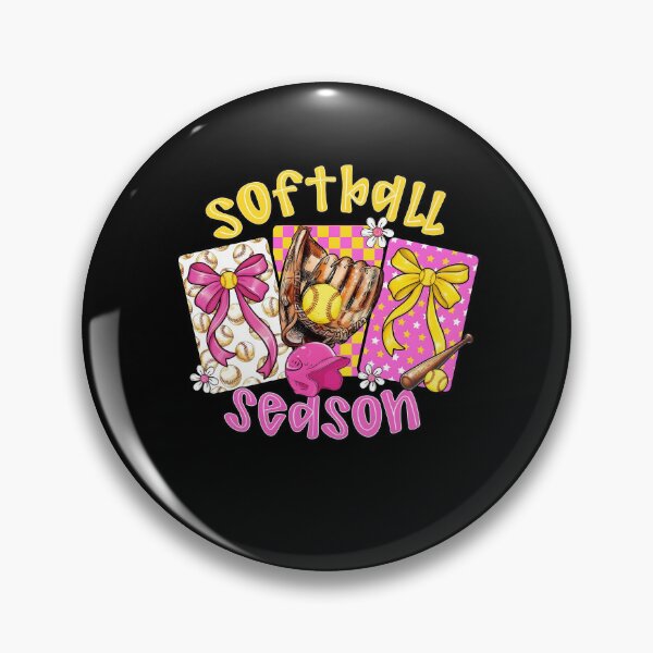 Item preview, Girls Softball Season Bow designed and sold by KroghDs.