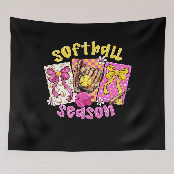 Item preview, Girls Softball Season Bow designed and sold by KroghDs.