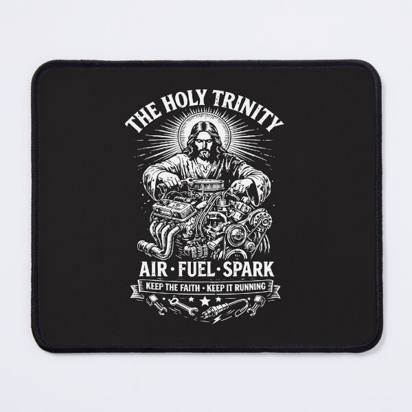 Item preview, Holy Trinity Air Fuel Spark Funny Mechanic Faith Car Humor designed and sold by kiralynstration.