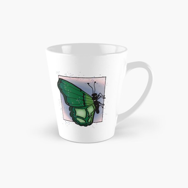 Item preview, Windswept Comic Art - Green Butterfly with Blue and Pink Background designed and sold by Jeanna’s Designs.