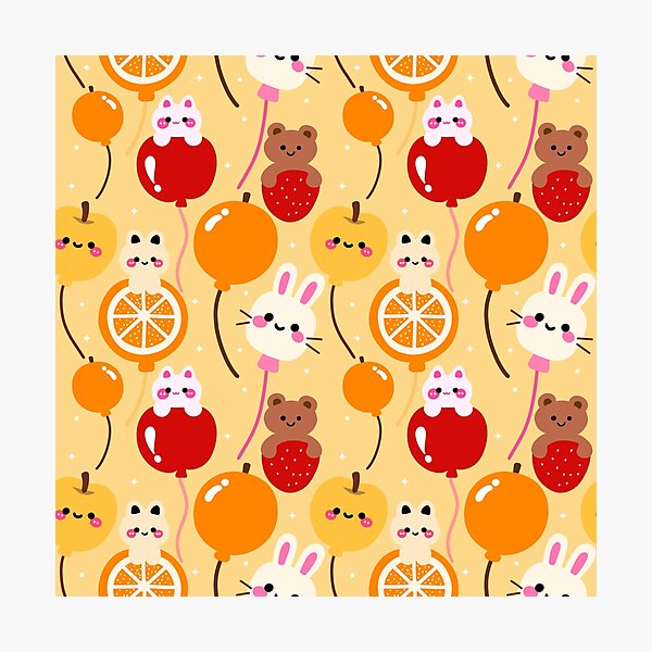 Item preview, Fruit Balloon Adventure Seamless designed and sold by KJackArtwork.