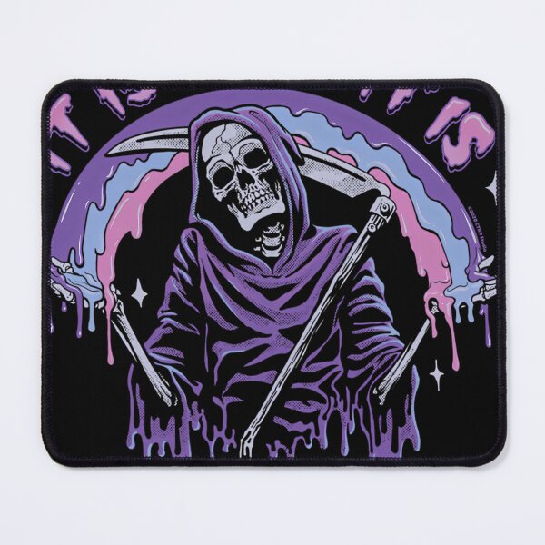 Item preview, Death It Is What It Is Pastel Goth Grim Reaper Drip designed and sold by TodTrantowII.