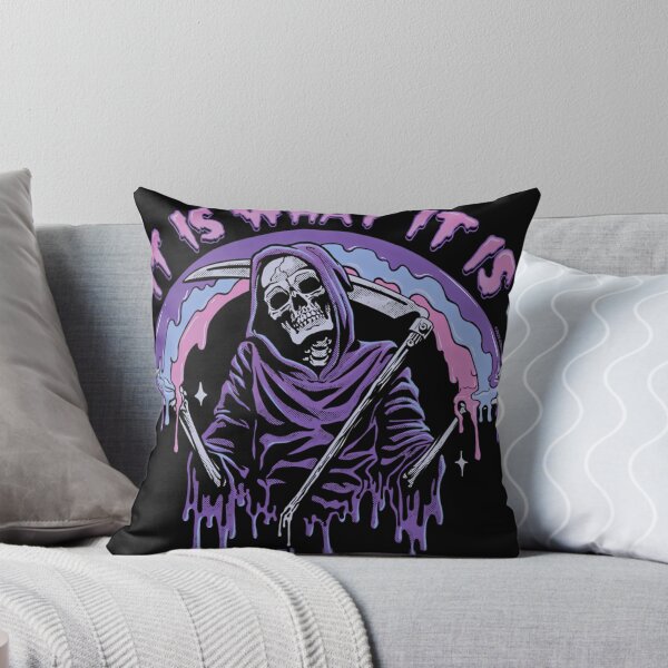 Item preview, Death  It Is What It Is  Pastel Goth Grim Reaper Drip designed and sold by TodTrantowII.