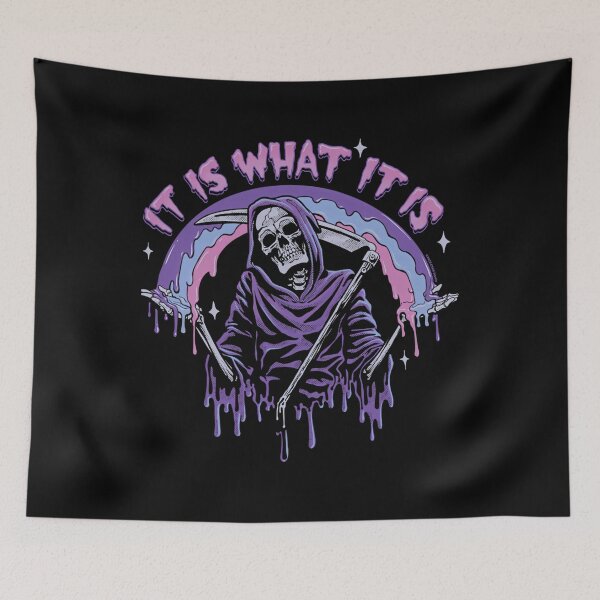 Item preview, Death  It Is What It Is  Pastel Goth Grim Reaper Drip designed and sold by TodTrantowII.