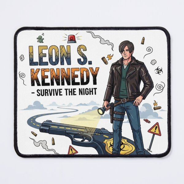 Item preview, Leon Kennedy Survive The Night Funny Meme designed and sold by VitalDesigner.