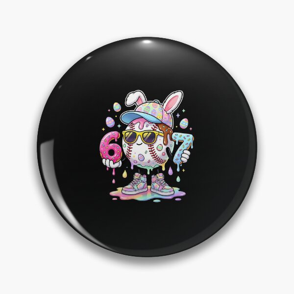 Item preview, Easter Bunny Baseball Ice Cream Drip 67 designed and sold by Imalyanmani.