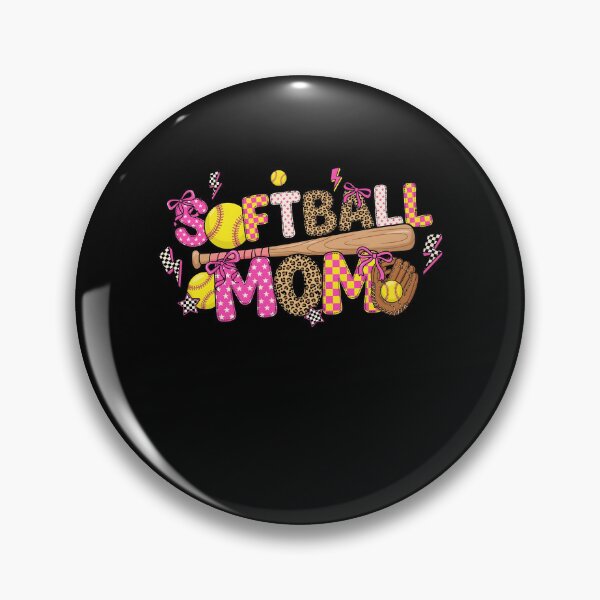 Item preview, Softball Mom Bow designed and sold by KroghDs.