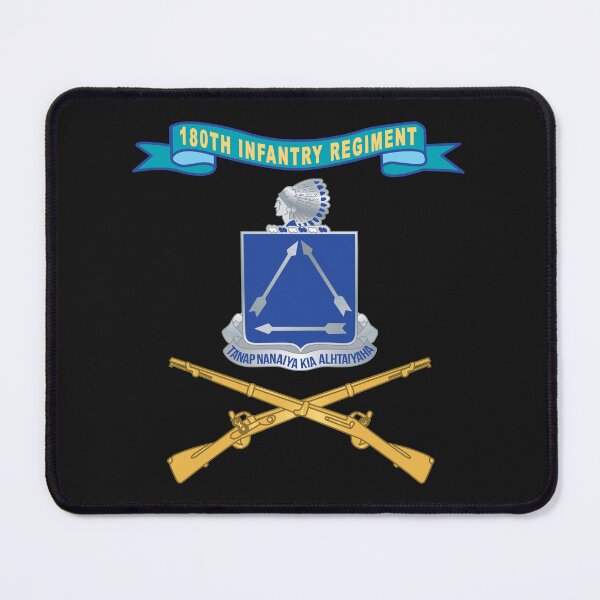 Item preview, Army  - 180th Infantry Regiment w Ribbon - Br X 300 designed and sold by Military Insignia Products.