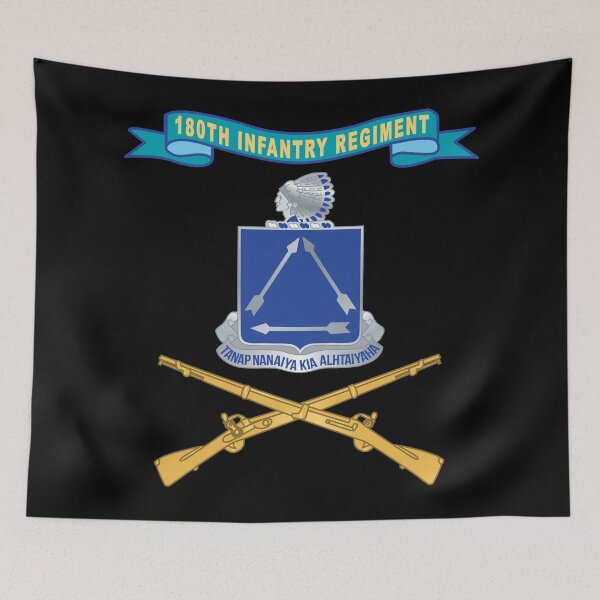 Item preview, Army  - 180th Infantry Regiment w Ribbon - Br X 300 designed and sold by Military Insignia Products.
