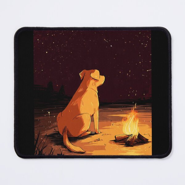 Item preview, Lonely Dog Watching Stars by Campfire designed and sold by Moody Vibes Studio.