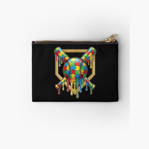 Item preview, Puzzle Piece Baseball Icecream Drip Autism Awareness designed and sold by Imalyanmani.