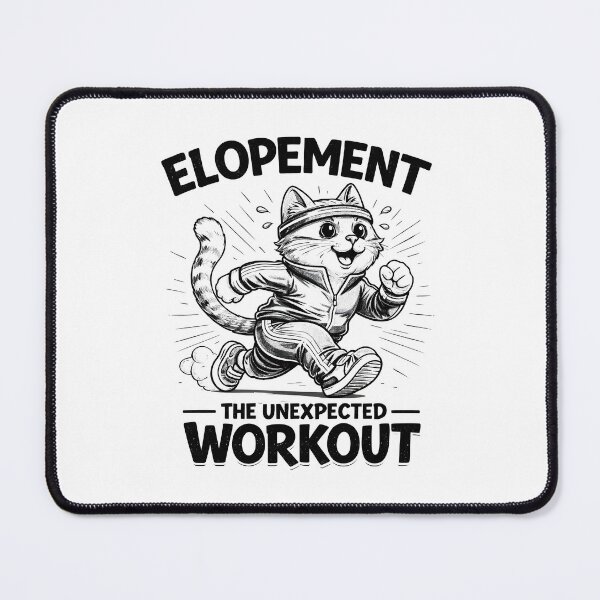 Item preview, Elopement The Unexpected Workout Cat  designed and sold by JODYSMORGAN.