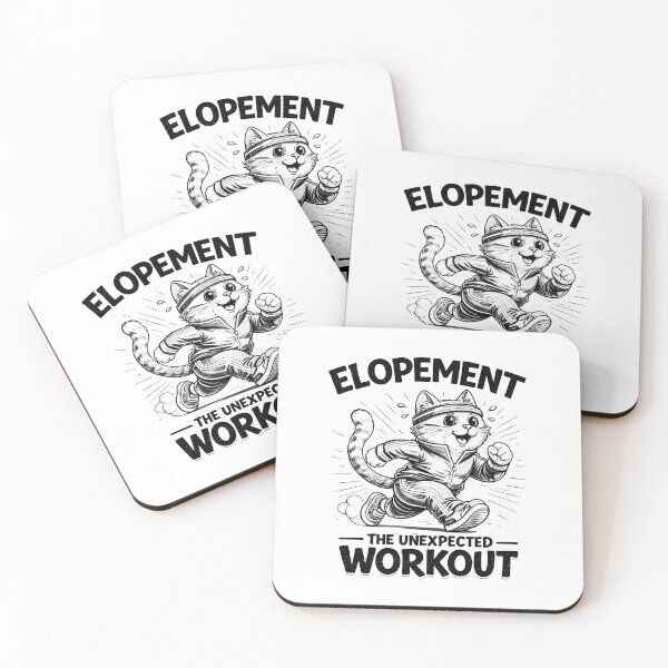 Item preview, Elopement The Unexpected Workout Cat  designed and sold by JODYSMORGAN.