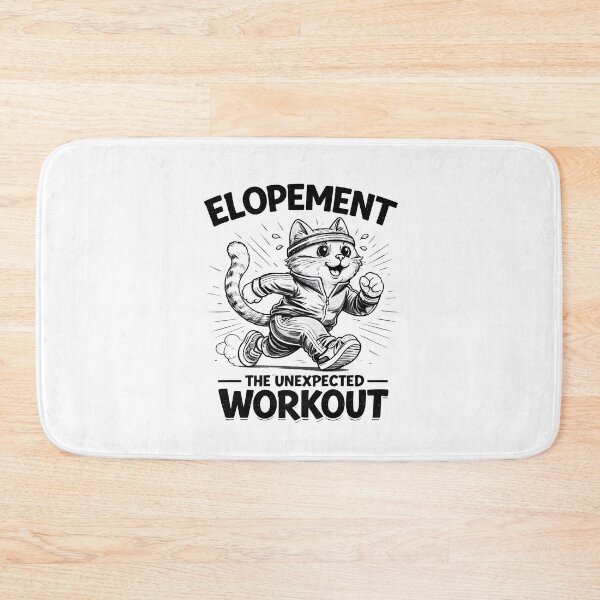 Item preview, Elopement The Unexpected Workout Cat  designed and sold by JODYSMORGAN.