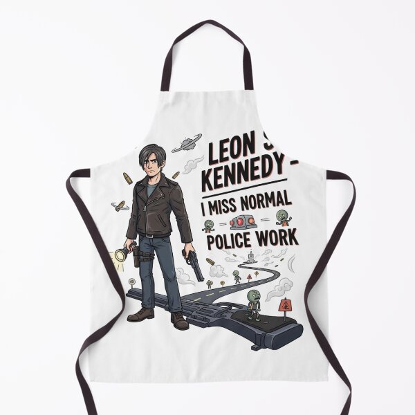 Item preview, Leon Kennedy Miss Normal Police Work Funny Meme designed and sold by VitalDesigner.