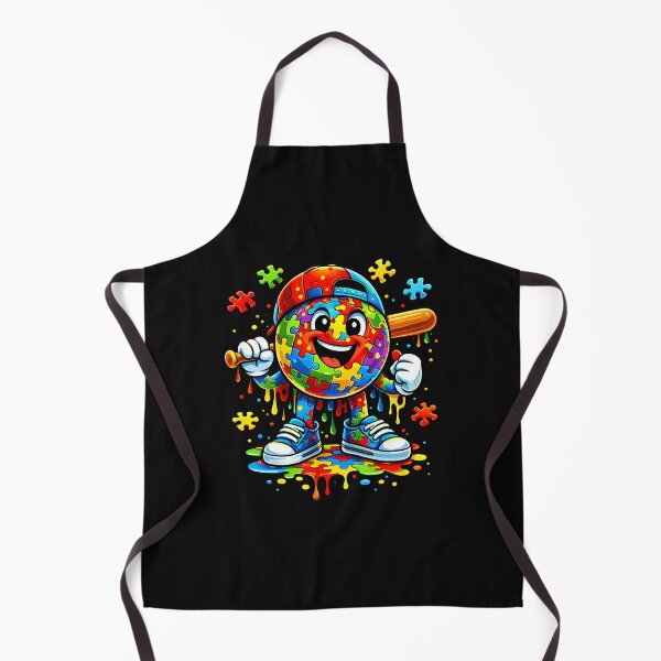 Item preview, Autism Awareness Baseball Ice Cream Drip designed and sold by Imalyanmani.