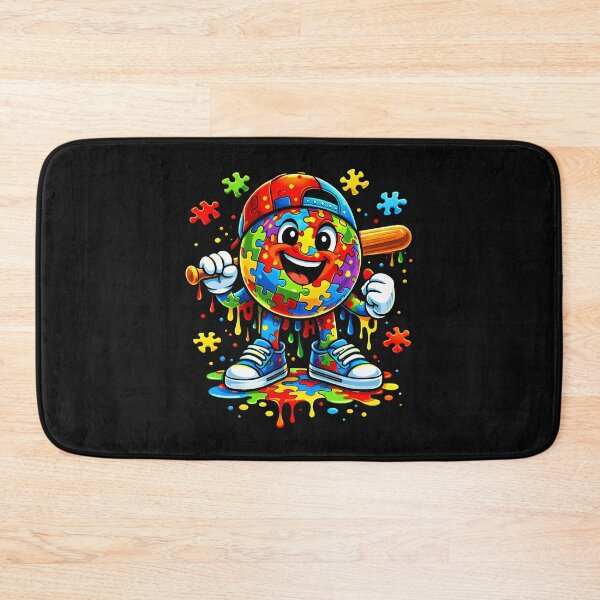 Item preview, Autism Awareness Baseball Ice Cream Drip designed and sold by Imalyanmani.