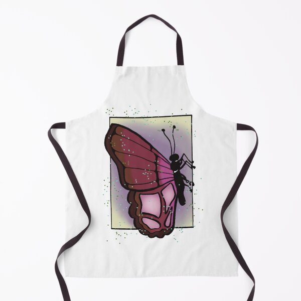 Item preview, Windswept Comic Art - Pink Butterfly with Purple and Yellow Background designed and sold by Jeanna’s Designs.