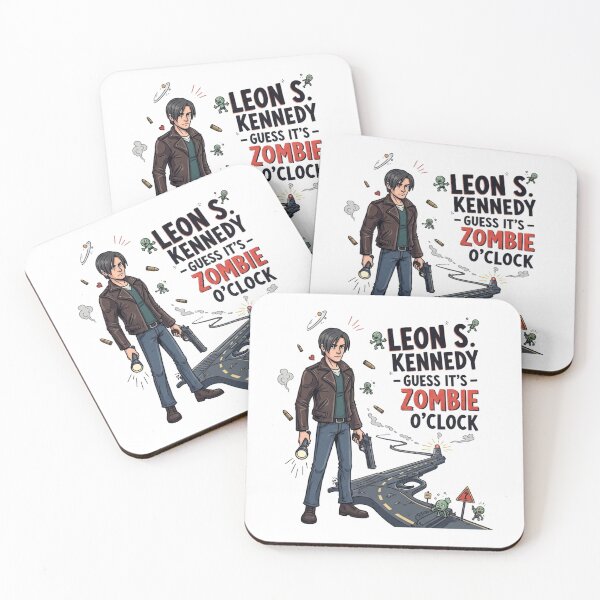 Item preview, Leon Kennedy Guess It's Zombie O'Clock Funny Meme designed and sold by VitalDesigner.