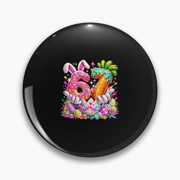 Item preview, Easter Eggs Funny Bunny Six Seven 67 Memes designed and sold by Imalyanmani.