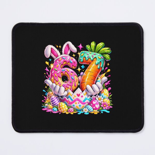 Item preview, Easter Eggs Funny Bunny Six Seven 67 Memes designed and sold by Imalyanmani.