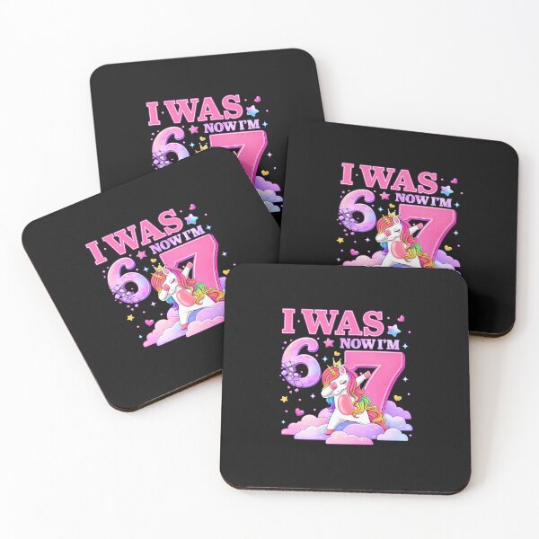 Item preview, I Was 6 Now I'M 7 Unicorn Girl 6 7 Birthday designed and sold by Imalyanmani.