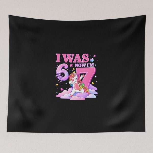 Item preview, I Was 6 Now I'M 7 Unicorn Girl 6 7 Birthday designed and sold by Imalyanmani.