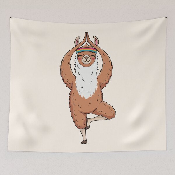 Item preview, Yoga Llama Tree Pose designed and sold by Amir Faysal.