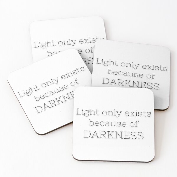 Item preview, Light only exists because of darkness designed and sold by ArtistTejal.