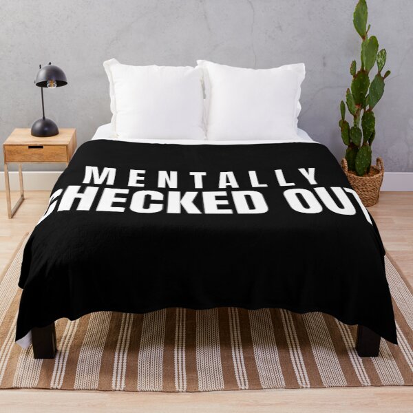 Item preview, Mentally Checked Out – Minimal Burnout Quote Shirt designed and sold by PixelPlush.