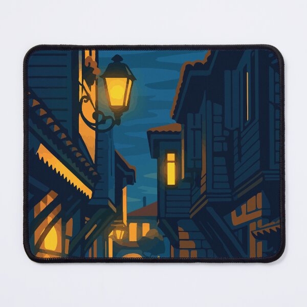Item preview, Nessebar - Nighttime Old Town Alley designed and sold by darekkocurek.
