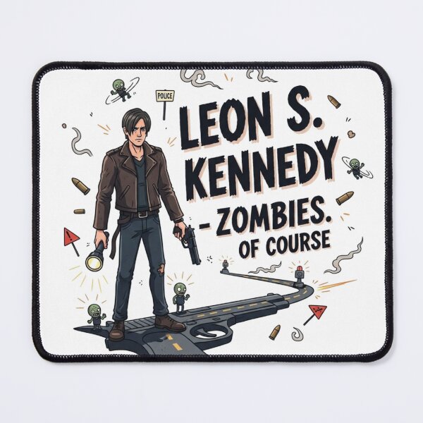 Item preview, Leon Kennedy Zombies Of Course Funny Meme designed and sold by VitalDesigner.