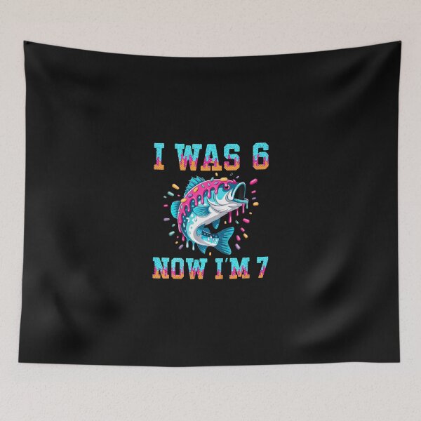 Item preview, I Was 6 Now I'M 7 Fishing Birthday designed and sold by Imalyanmani.
