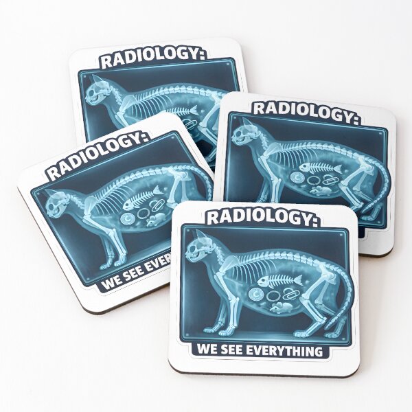 Item preview, Radiology We See Everything – Funny Veterinary X-Ray Humor Vet Tech Sticker designed and sold by Bettybee00.