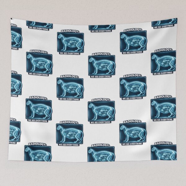 Item preview, Radiology We See Everything – Funny Veterinary X-Ray Humor Vet Tech Sticker designed and sold by Bettybee00.